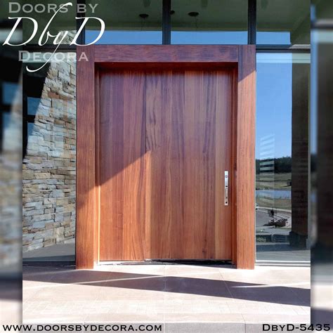 extra large exterior doors.